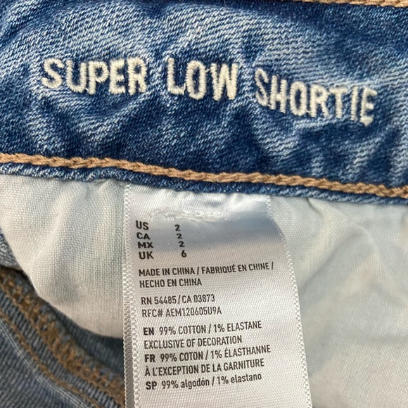 American Eagle Super Low Denim Shorts - Picture 4 of 4